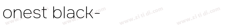 onest black字体转换